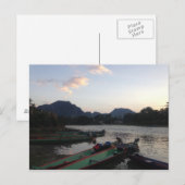 Boats in Vang Vieng Briefkaart (Voorkant / Achterkant)