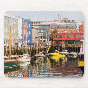Boats Moored Portland, Maine Muismat