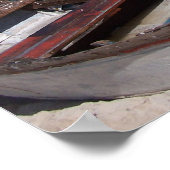 Boats op de strand poster (Hoek)