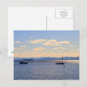 Boats op het ChamPlain-meer Briefkaart (Voorkant / Achterkant)