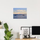 Boats op het ChamPlain-meer Poster (Thuiskantoor)