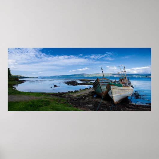 Boats op het eiland Mull Poster (Voorkant)
