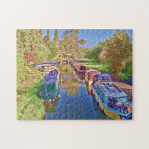 Boats op het Somerset-kanaal Legpuzzel