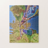 Boats op het Somerset-kanaal Legpuzzel (Verticaal)