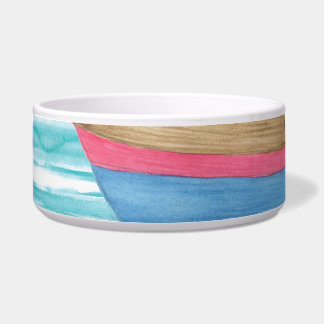 Boats Stripes: Waterverf schilderpatroon. Voerbakje