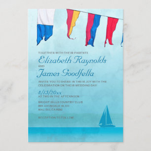 Boats Wedding Invitations Kaart
