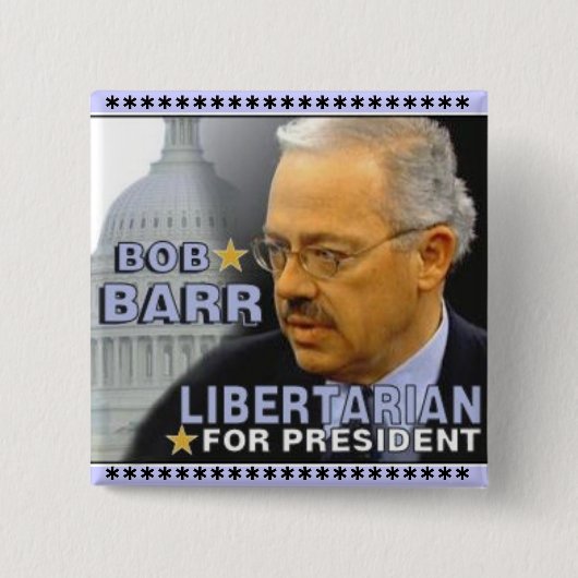 Bob Barr Square Button (Voorkant)