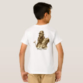 Bob Cratchit en Tiny Tim in een kerstkarol T-shirt (Achterkant volledig)