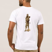 Bob Cratchit en Tiny Tim in een kerstkarol T-shirt (Achterkant)