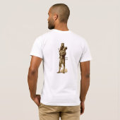 Bob Cratchit en Tiny Tim in een kerstkarol T-shirt (Achterkant volledig)