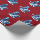 Bob Cratchit en Tiny Tim KerstCarol Cadeaupapier (Hoek)