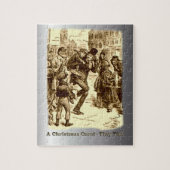 Bob Cratchit en Tiny Tim KerstCarol Legpuzzel (Verticaal)