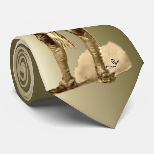 Bob Cratchit en Tiny Tim KerstCarol Stropdas (Opgerold)