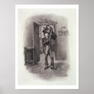 Bob Cratchit en Tiny Tim uit 'Charles Dickens: Poster