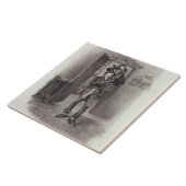 Bob Cratchit en Tiny Tim uit 'Charles Dickens: Tegeltje (Zijkant)