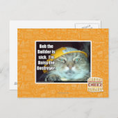 Bob de Bouwer is ziek Briefkaart (Voorkant / Achterkant)