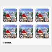 "Bob Humbug" Cat Theme Kerst sticker (Vel)