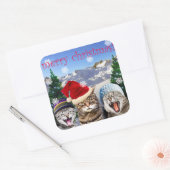 "Bob Humbug" Chat Thème Sticker de Noël (Enveloppe)