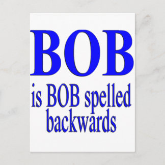 Bob is Bob backwards Briefkaart
