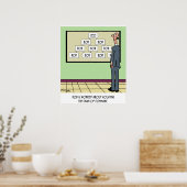 Bob is de enige op de organigram poster (Keuken)