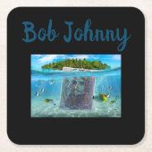 Bob Johnny Vierkante Kartonnen Onderzetter (Voorkant)