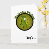 Bob la carte Pickle (Fleur jaune)