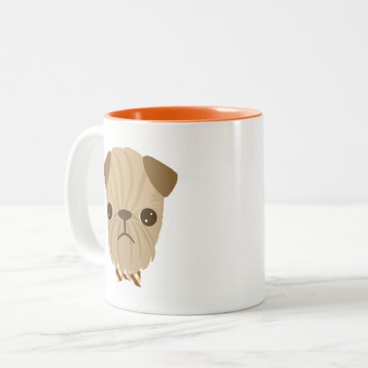 Bob la tasse de griffon de Bruxelles (Devant gauche)
