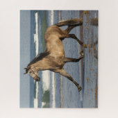 Bob Langrish Andalucian Stallion op strand Legpuzzel (Verticaal)