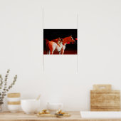 Bob Langrish | Arabisch paard met honden Poster (Keuken)