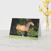 Bob Langrish | Buckskin Lusitano Running Kaart (Gele Bloem)