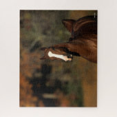 Bob Langrish | Chestnut Thoroughbred Headshot Legpuzzel (Verticaal)