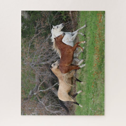 Bob Langrish | Drie pony's die samenwerken Legpuzzel (Verticaal)