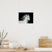 Bob Langrish | Grijze Andalucian Stallion Headshot Poster (Keuken)