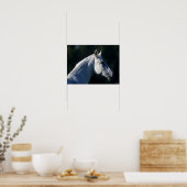 Bob Langrish | Grijze warmbloed — Vaste kop Poster (Keuken)