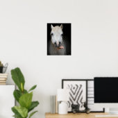 Bob Langrish | Grijze Welsh Pony Tongue uit headsh Poster (Thuiskantoor)