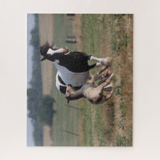 Bob Langrish | Gypsy Vanner Mare en Foal Legpuzzel (Verticaal)