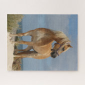 Bob Langrish | Haflinger op strand Legpuzzel (Horizontaal)