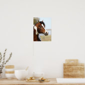 Bob Langrish | Hoofd Paint Horse Stallion Poster (Keuken)