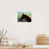 Bob Langrish | Kaas Arab Foal met achtergrondverli Poster (Keuken)