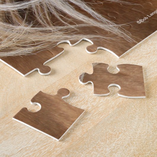 Bob Langrish | Mane Flows | Arab Stallion headshot Legpuzzel (Zijkant)