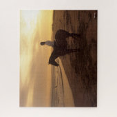 Bob Langrish | Paarden op strand bij zonsondergang Legpuzzel (Verticaal)