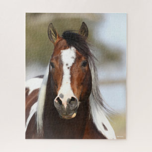 Bob Langrish Paint Stallion Headshot Legpuzzel