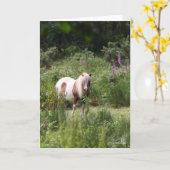 Bob Langrish | Shetland Pony met bloemen Kaart (Gele Bloem)