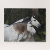 Bob Langrish | Twee Andalusiërs die met elkaar sam Legpuzzel (Horizontaal)