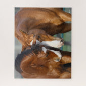 Bob Langrish | Twee koppen van paarden Legpuzzel (Verticaal)