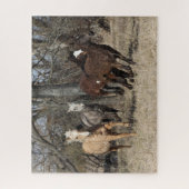 Bob Langrish | Vier buikpaarden Legpuzzel (Verticaal)