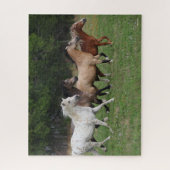 Bob Langrish | Vier pony's die samenwerken Legpuzzel (Verticaal)