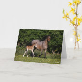 Bob Langrish | Welsh Pony Mare and Foal Running Kaart (Gele Bloem)
