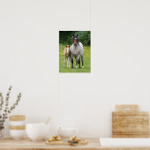 Bob Langrish | Welsh Pony Mare and Foal Standing Poster (Keuken)