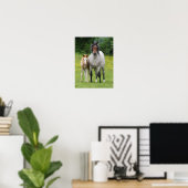 Bob Langrish | Welsh Pony Mare and Foal Standing Poster (Thuiskantoor)